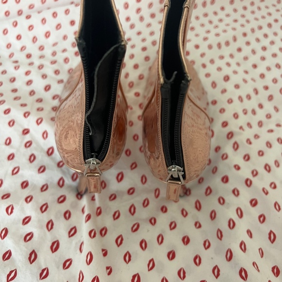 Topshop mirrored peach booties - Picture 2 of 3